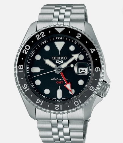 Seiko 5 Five Sports SSK001 SKX GMT Automatic Watch 100m Black Dial SSK001K1
