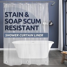 Bathroom Shower Curtain Liner 72"x72" Heavy Duty Waterproof Mildew Resistant