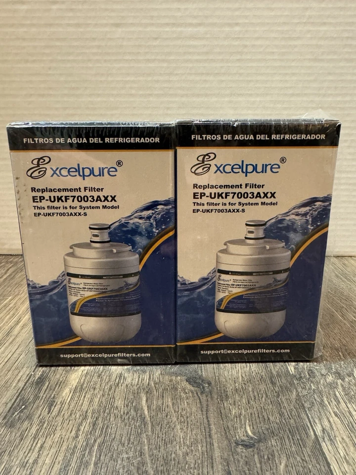 2 PACK Excelpure Refrigerator Water Filter EP-UKF7003AXX Whirlpool EDR7D1 Maytag - Image 3 of 3
