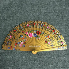 Wedding Gift 1pc Hand Painted Wood Fans Custom Dance Fans Spanish Style Fans