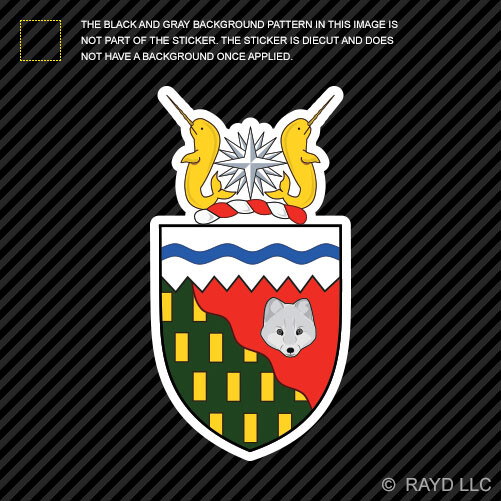 Northwest Territories Coat of Arms Sticker nt northern