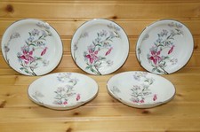 Noritake Verna Platinum Trim (5) Fruit Berry Dessert or Sauce Bowls, 5 1/2"