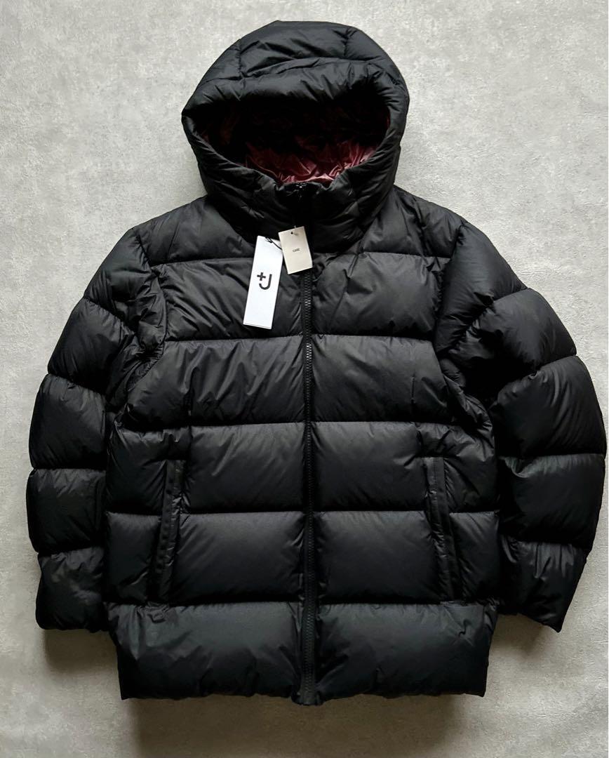 Uniqlo +J Jil Sander Light Down Volume Parka Men Size M Black