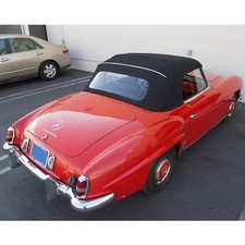 Fits Mercedes Benz 190sl W121 1955-1963 Convertible Soft Top Black German Canvas