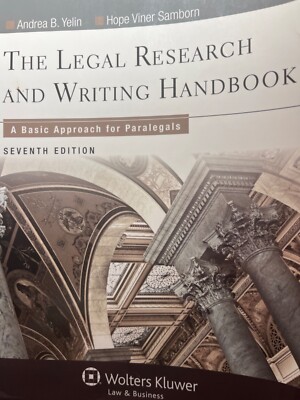 Legal Research and Writing Handbook : A Basic Approach for Paralegals by Andrea