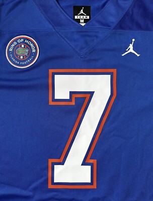 Jordan Florida Gators Wuerffel #7 Ring Of Honor Jersey Blue Men's