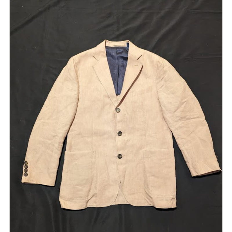 Faconnable 100 linen button up suit jacket blazer Mens Size 52R eBay