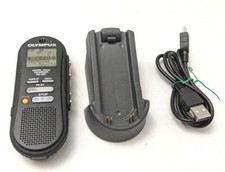 Olympus DS-330 Handheld Digital Voice Recorder With Case TESTED WORKING W/ Base