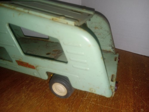 Tonka Car Hauler Carrier Truck MINT Green 1960's Vintage Metal Vehicle Toy - Picture 3 of 12