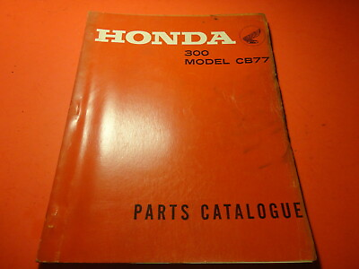 #ad OEM ORIGINAL HONDA PARTS LIST CATALOG CATALOGUE MANUAL 1961 CB77 $149.99