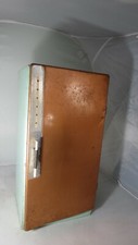 Vintage toy blue and copper Refrigerator Metal Tin 15" by Nassau