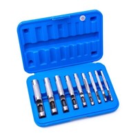Bgs Lochstanze Locheisen Satz Locher 3 - 12 Mm Lochpfeifen Lochstanzer 9 Tlg.
