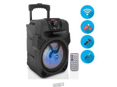 Pyle PPHP844B Bluetooth Portable PA Speaker, Built-in Rechargeable Battery, 400W