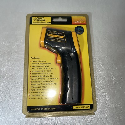 Smart Sensor IR Infrared Digital Temperature Gun Thermometer NEW - Model: AR280