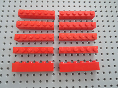 Lego 10 x Baustein Basic Stein 3009  rot  1x6
