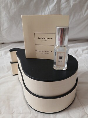 Jo Malone Wood Sage & Sea Salt Eau de Cologne 0.3 Oz 9 mL Travel Spray + Sample