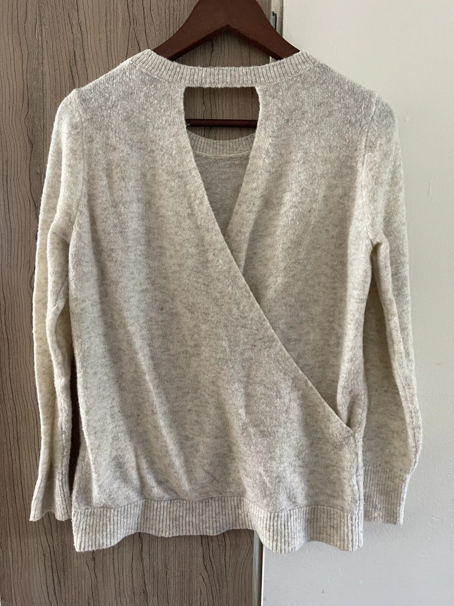LOFT cream open-back sweater | eBay