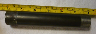 Black Iron Long Nipple 3/4'' Pipe Thread x 6'' SCH 40     A4