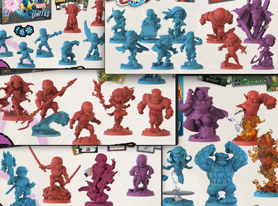Cmon Spin Games MARVEL UNITED X-MEN Singles Hero Villain Kickstarter Exclusive