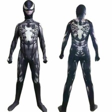 Superhero Kids Boys Venom Spiderman Cosplay Costume Jumpsuit Party Fancy Dress