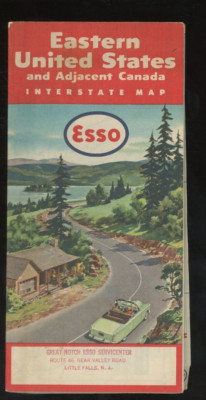 1955-56 Eastern United States and Adjacent Canada ESSO Map