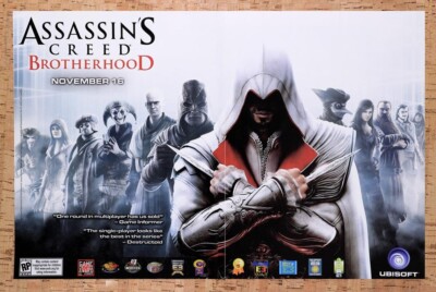 2010 Assassins Creed Brotherhood Xbox 360 Original Advertisement / Promo v1