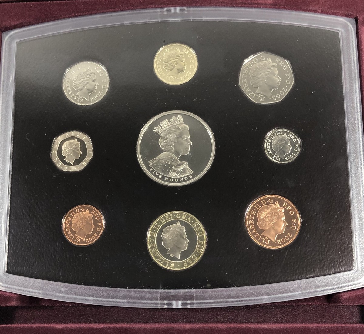コレクション EURO COIN COLLECTION-UNITED KINGDOM 2002 Lot - 2002 UK EURO PATTERNS 9 COIN SET