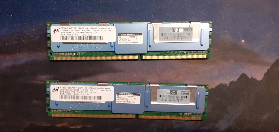 HP PC2-5300 32 GB Arbeitsspeicher 667 MHz, DDR2