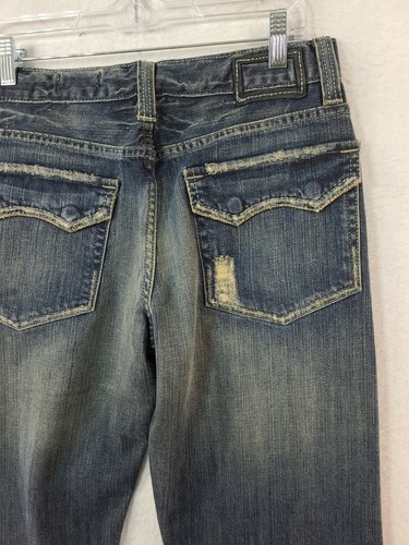 NEW Howe Mens 30 The Dean Flap Pocket Factory Distressed Denim Blue Jeans NWT - Picture 10 of 12