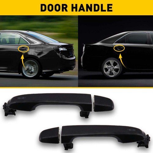 Exterior Door Handle Rear Left or Right For 2012-2017 Toyota Camry Black US 2Pcs - Picture 13 of 16
