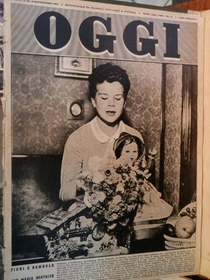 HEUTE 9. September 1954 Maria Beatrice di Savoia Fanfani Giulia e Fausto Coppi di