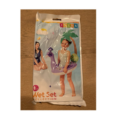 Intex Wet Set Collection Schwimmtier für Kinder, Pfau, aufblasbar, 3-6 Jahre