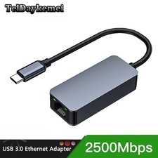 2.5G USB 3.0 / Type-C to RJ45 Ethernet Adapter 2500Mbps LAN Network Converter
