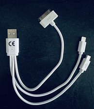 3 in 1 ladekabel Lightning | Micro-USB | 30-PIN | iPhone | Samsung | Android