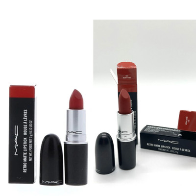 MAC Retro Matte Lipstick 707 Ruby Woo   0.10 oz Full Size   New in Box   