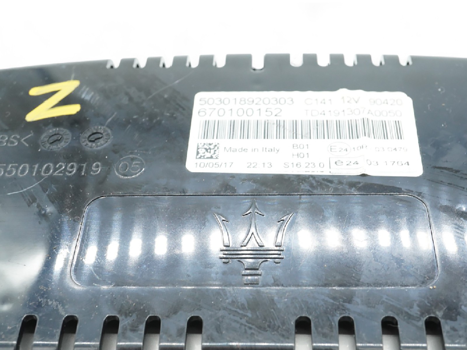 Maserati Ghibli 2014-2017 Right Instrument cluster P/N 670100152