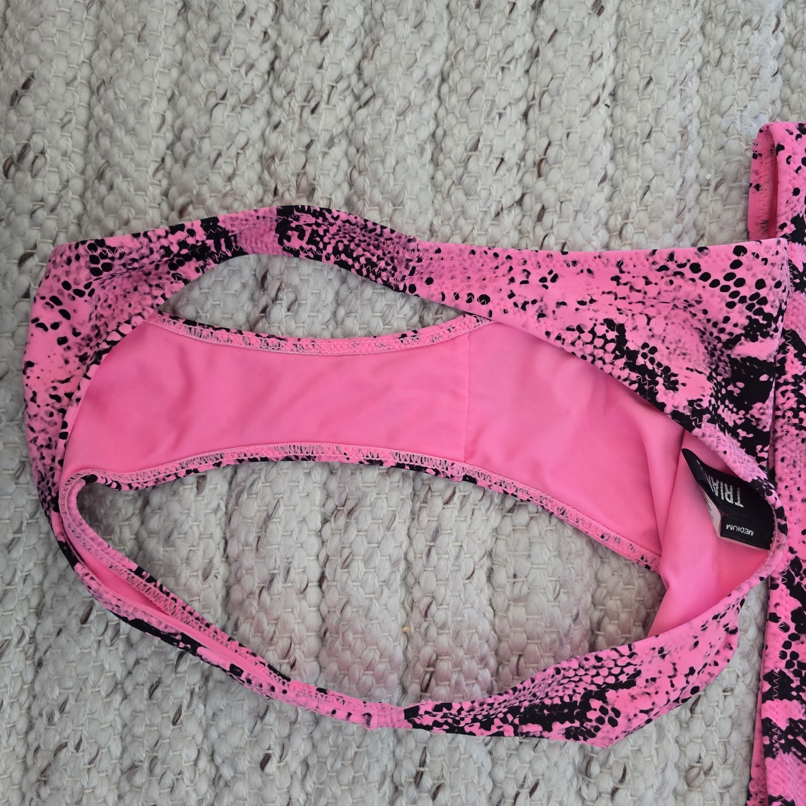 Triangl Twinnie Pink Python Snake Skin Bikini Set… - image 4