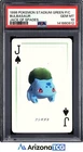 Pokemon Stadium 1998 Bulbasaur Jack Of Spades Green Playing Card Japanese PSA 10