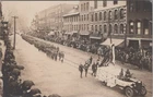 WW1 Military Victory Parade Woolworth's Store Brattleboro VT 1910s RPPC Postcard