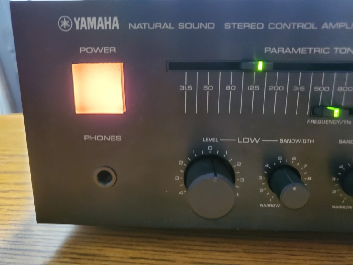 Yamaha C-6 Stereo Control Amplifier Black Used Good Condition