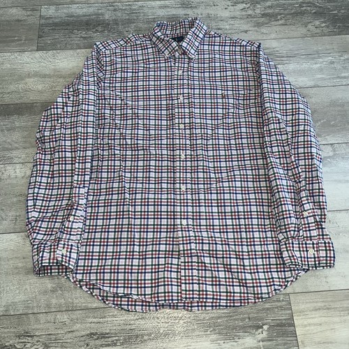 Polo Ralph Lauren Men’s XL Colorful Pink Plaid Long Sleeve Button Collar Shirt