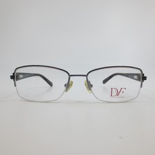 Diane von Furstenberg DVF8033 403 Navy Purple Semi Rimless Eyeglasses 50-16-135
