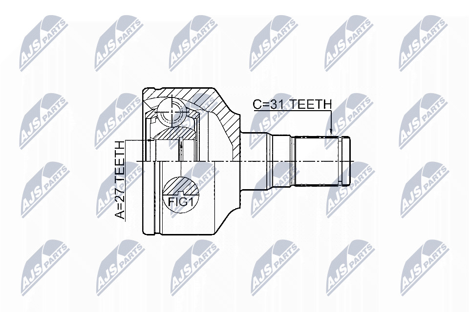 N.T.Y. NPW-VV-014.NTY Joint Kit, drive shaft for VOLVO