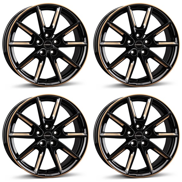 4 Borbet Felgen LX19 8.0X19 ET44 5X112 Swgold FüR Cupra Ateca Born Leon ST-image