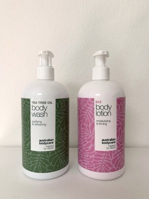 Körperpflege Set von Australian Bodycare - Tea Tree Duschgel und B12 Bodylotion