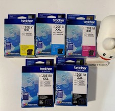 Brother LC 20E XXL Inkvestment Cartridge Set 2 X BK, Y, C, M Bundle