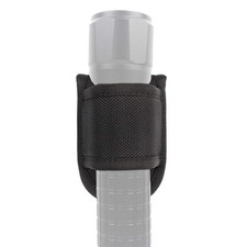 Open Top Compact Light Pouch for Duty Belt, D Cell Flashlight Black