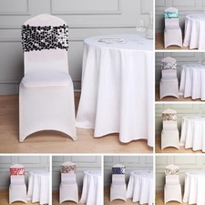 100 10" wide Large Payette Sequined Chair Sashes Party Event Wedding Decorations