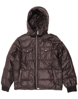 Lotto wattierte Herrenjacke mit Kapuze UK 44 2XL schwarz Polyester CO30