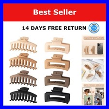Hair Claw Clip Women Thick Hair Matte Geometric 10 cm PjNewesting